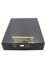 Lineco Lineco Museum Storage Box, Black, 11 ½” x 14 ½” x 3"