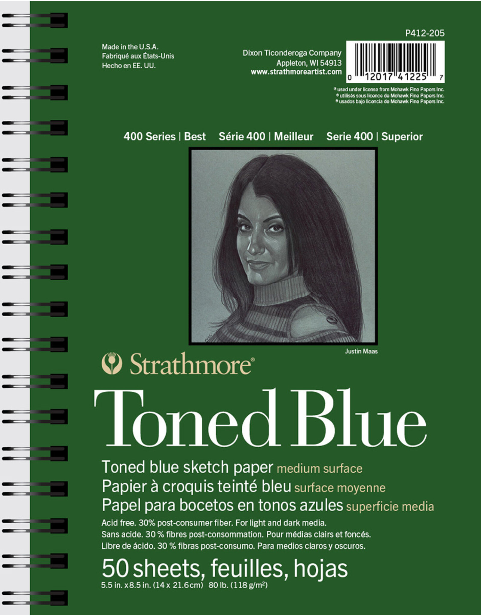 Strathmore 400 Toned Blue Sketch Pad, 50 Sheets, 5½” x 8½” - The Art  Store/Commercial Art Supply
