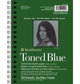Strathmore Strathmore 400 Toned Blue Sketch Pad, 50 Sheets, 5½” x 8½”