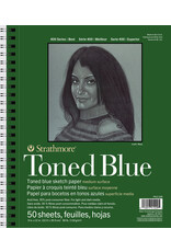 Strathmore Strathmore 400 Toned Blue Sketch Pad, 50 Sheets, 9” x 12”
