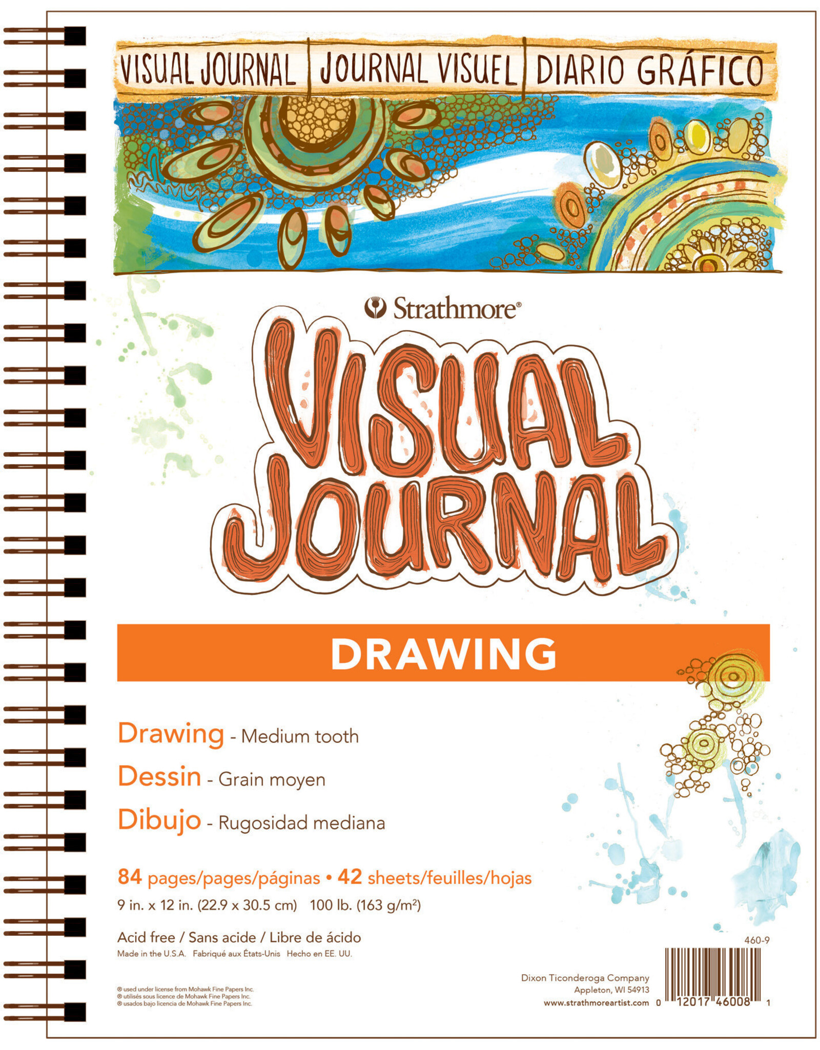 Strathmore Strathmore 500 Drawing Journal, 42 Sheets, 9” x 12”