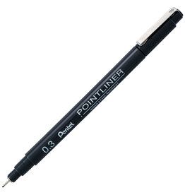 Pentel Pentel Arts Pointliner Pen, 0.3mm, Black
