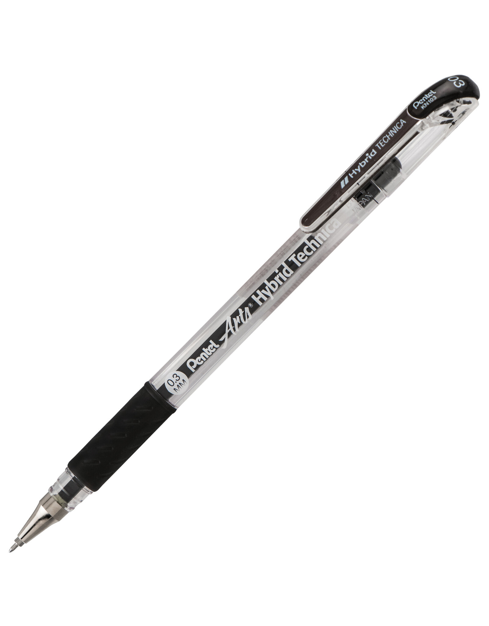 Pentel Pentel Arts Hybrid Technica Gel Pen, Black, 0.3mm