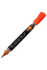 Pentel Pentel Arts DualMetallic Brush Pen, Orange/Metallic Yellow