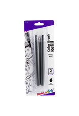 Pentel Pentel Arts Color Brush Pigment Ink Refill, Black, Set of 2