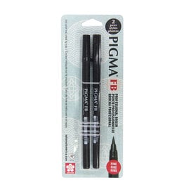 Sakura Sakura Pigma Professional Brush Pen, Black (FB), Set of 2