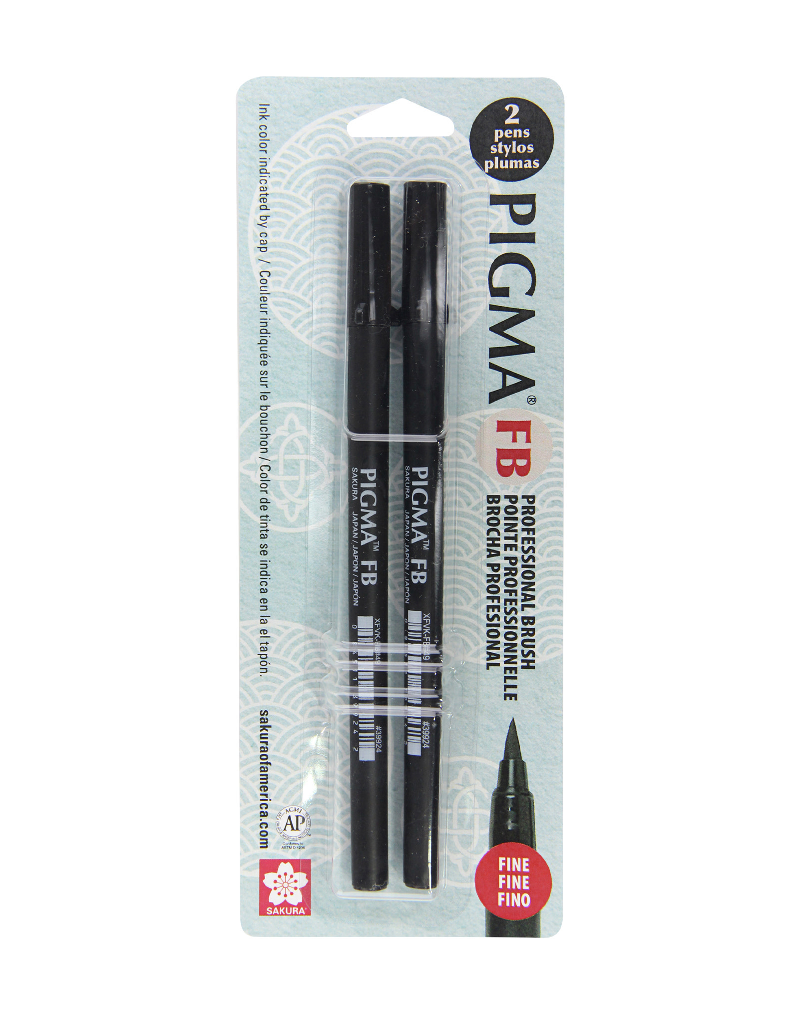 Pigma Professional Brush Pen Fb Fine Brush Pk Black The Art
