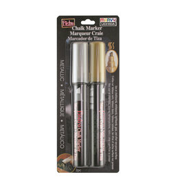 Uchida Uchida Bistro Chalk Marker, Metallic Set of 2