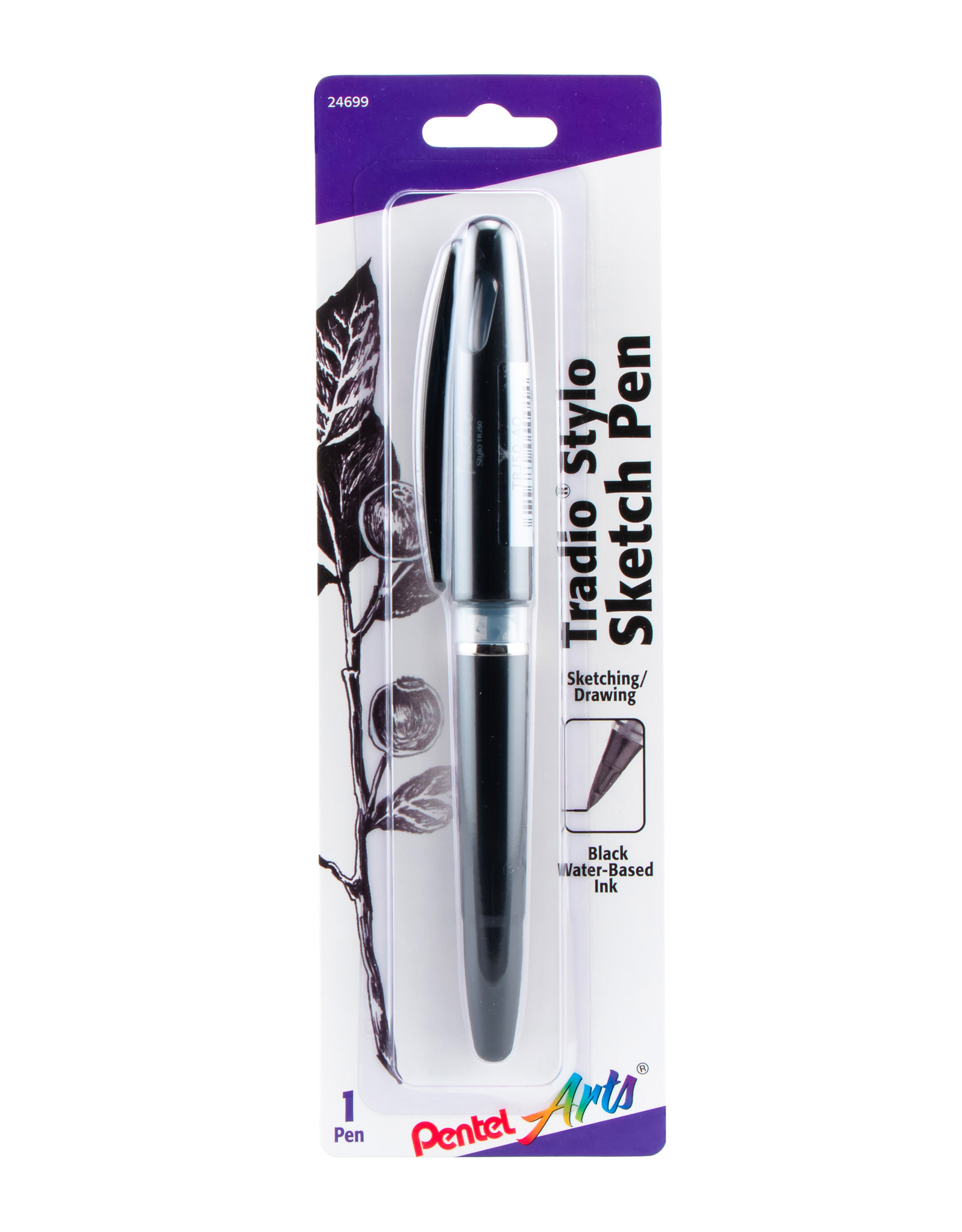 Pentel Arts Tradio Stylo Sketch Pen, Black - The Art Store/Commercial Art  Supply