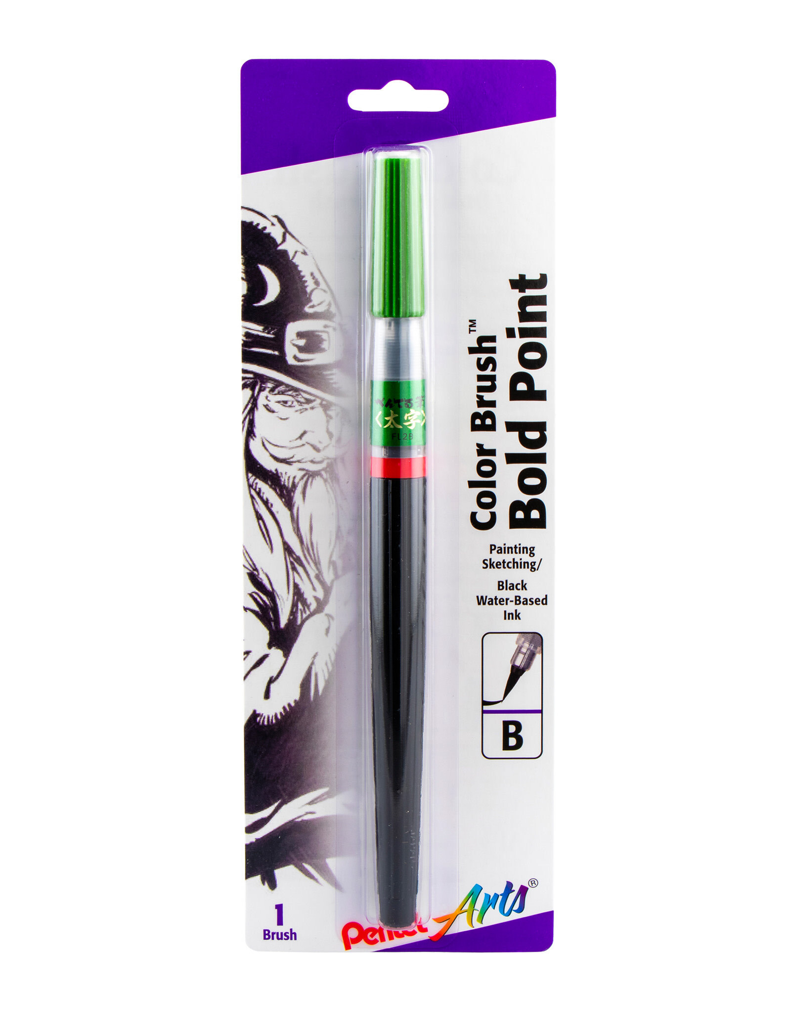Pentel Arts Sign Brush Pen, Black - The Art Store/Commercial Art