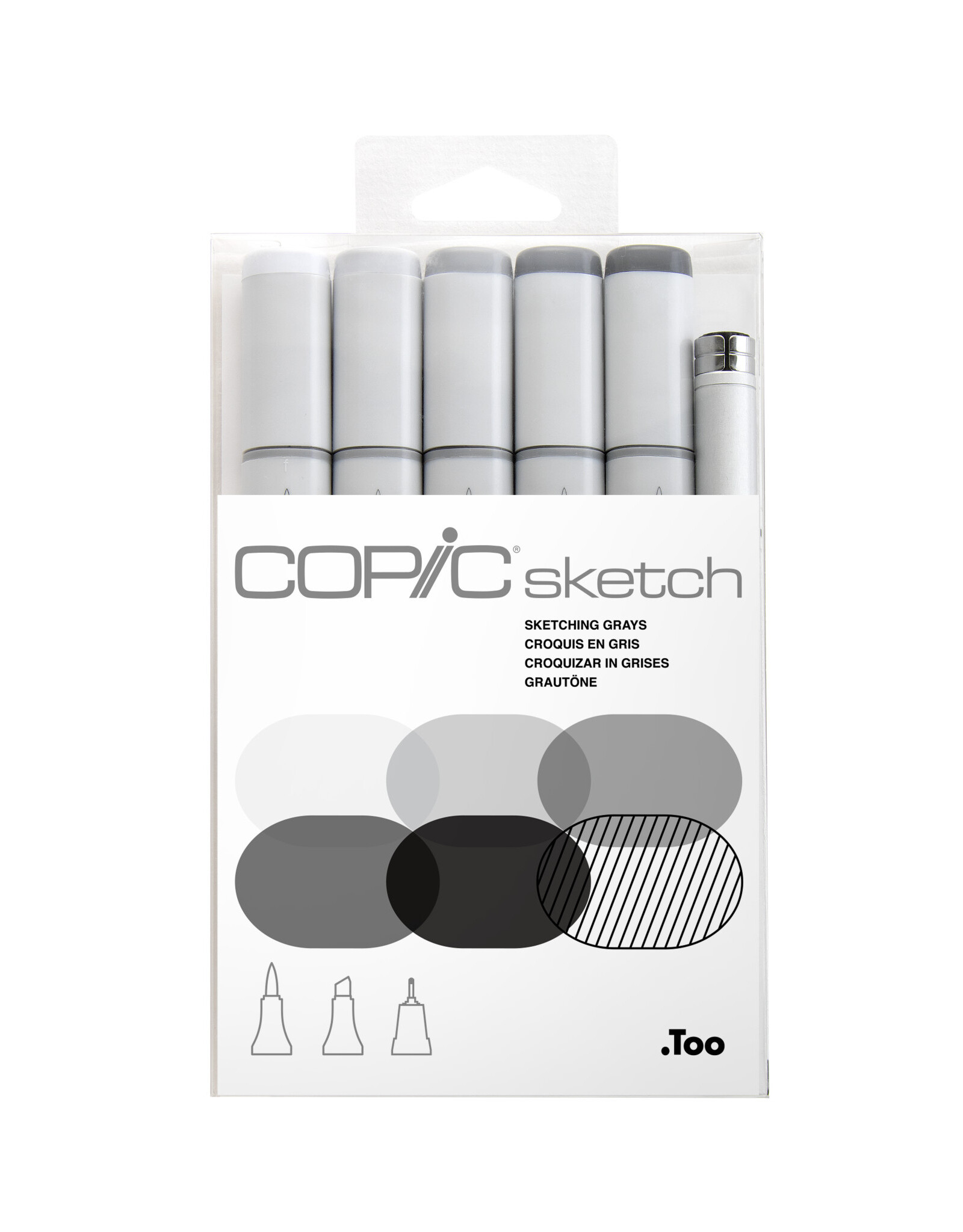 COPIC COPIC Sketch Markers, Gray Set of 6