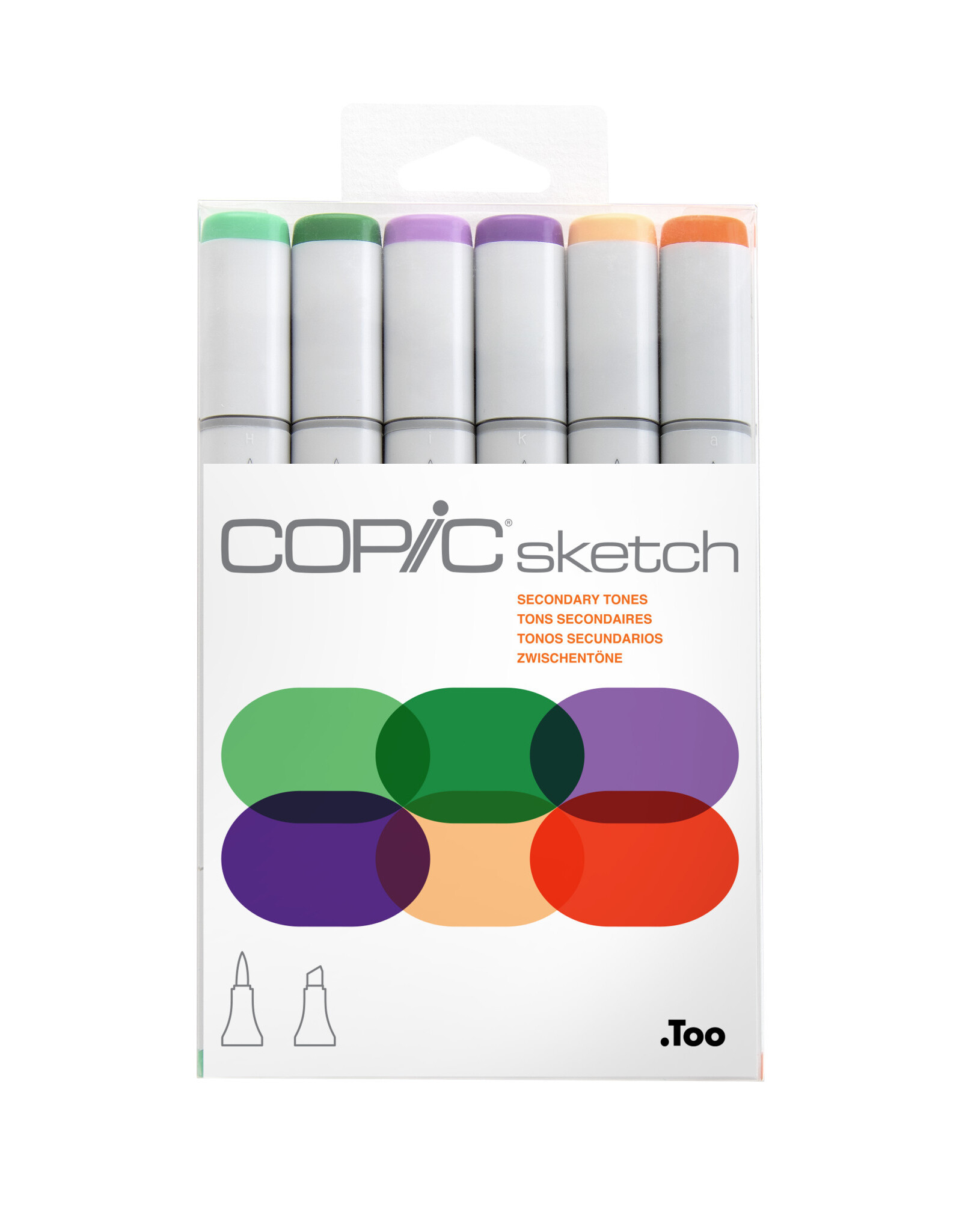 Copic Skin Tones I Pens, Markers Copic Sketch Set of 6 Markers 