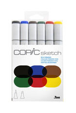 COPIC COPIC Sketch Markers, Bold Primary Set of 6