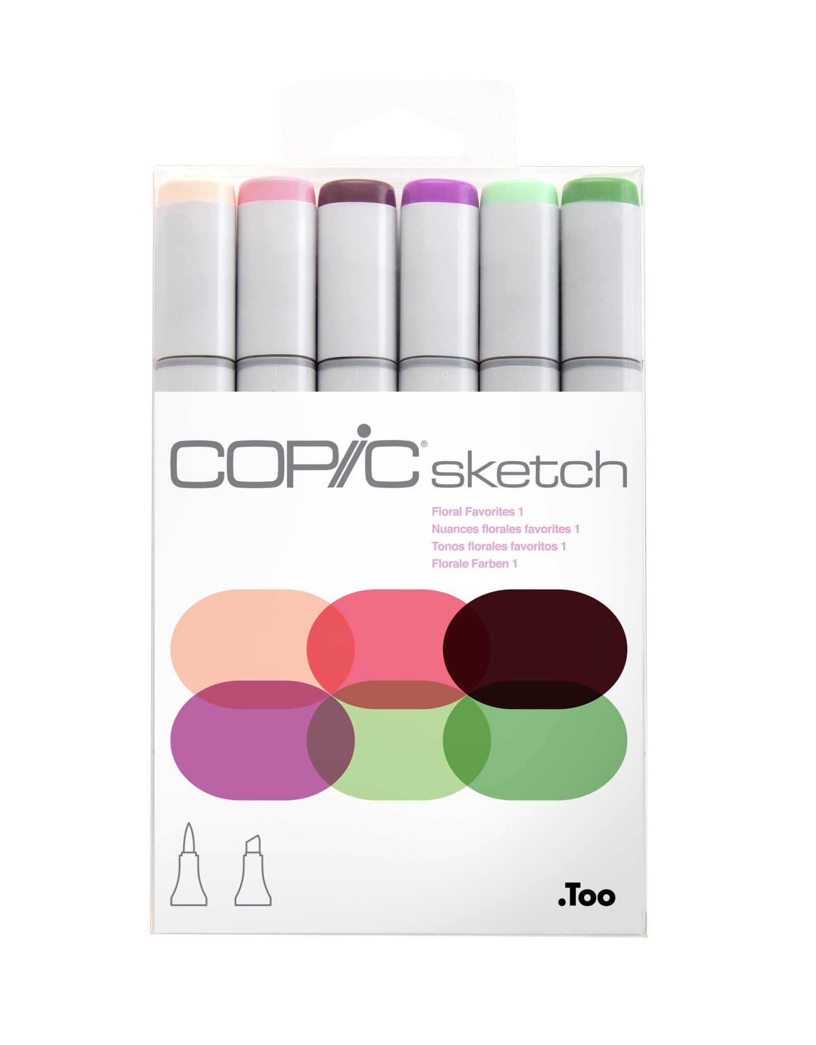 COPIC COPIC Sketch Markers, Floral Favorites 1 Set of 6