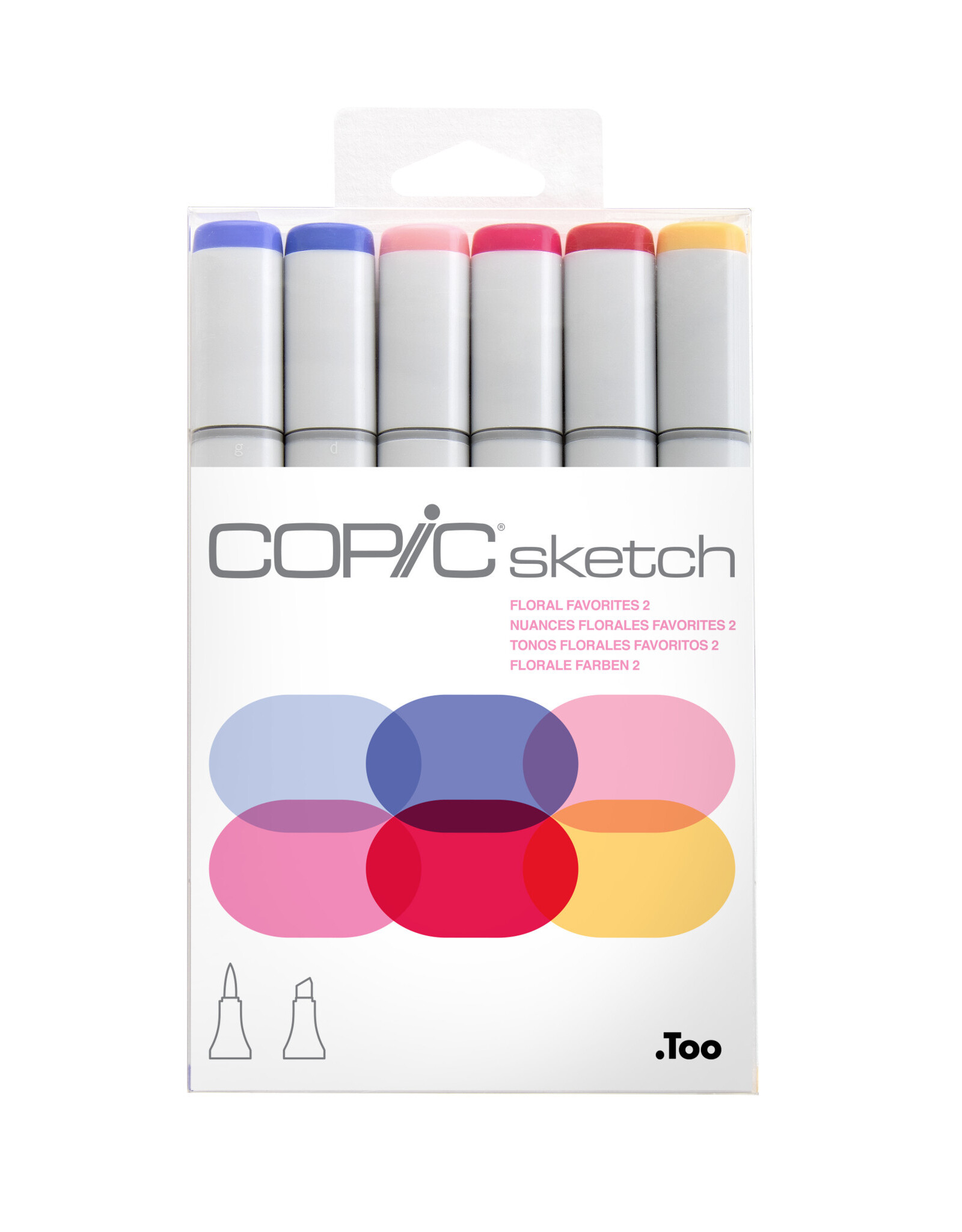 COPIC COPIC Sketch Markers, Floral Favorites 2 Set of 6