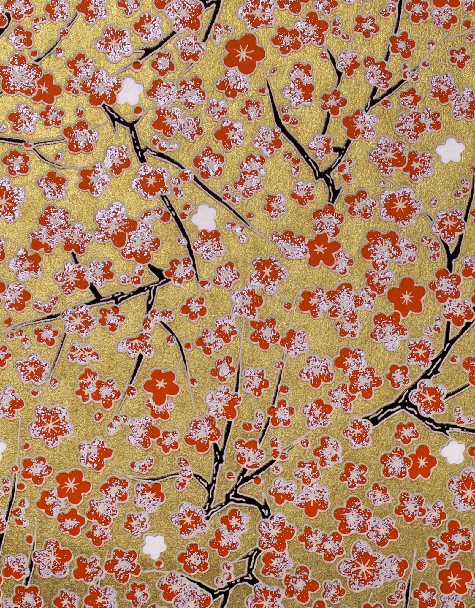 AITOH Aitoh Yuzenshi: Blossom on Gold, 21.5" x 31.5"