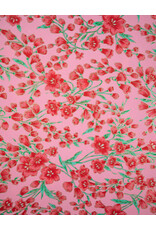 AITOH Aitoh Yuzenshi: Tulips on Pink, 18.5" x 25"