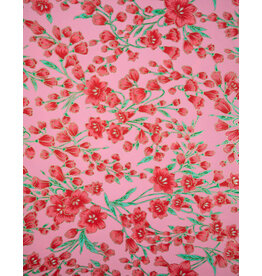 AITOH Aitoh Yuzenshi: Tulips on Pink, 18.5" x 25"