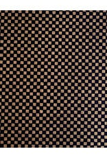 AITOH Aitoh Yuzenshi: Black and Gold Check, 21.5" x 31.5"