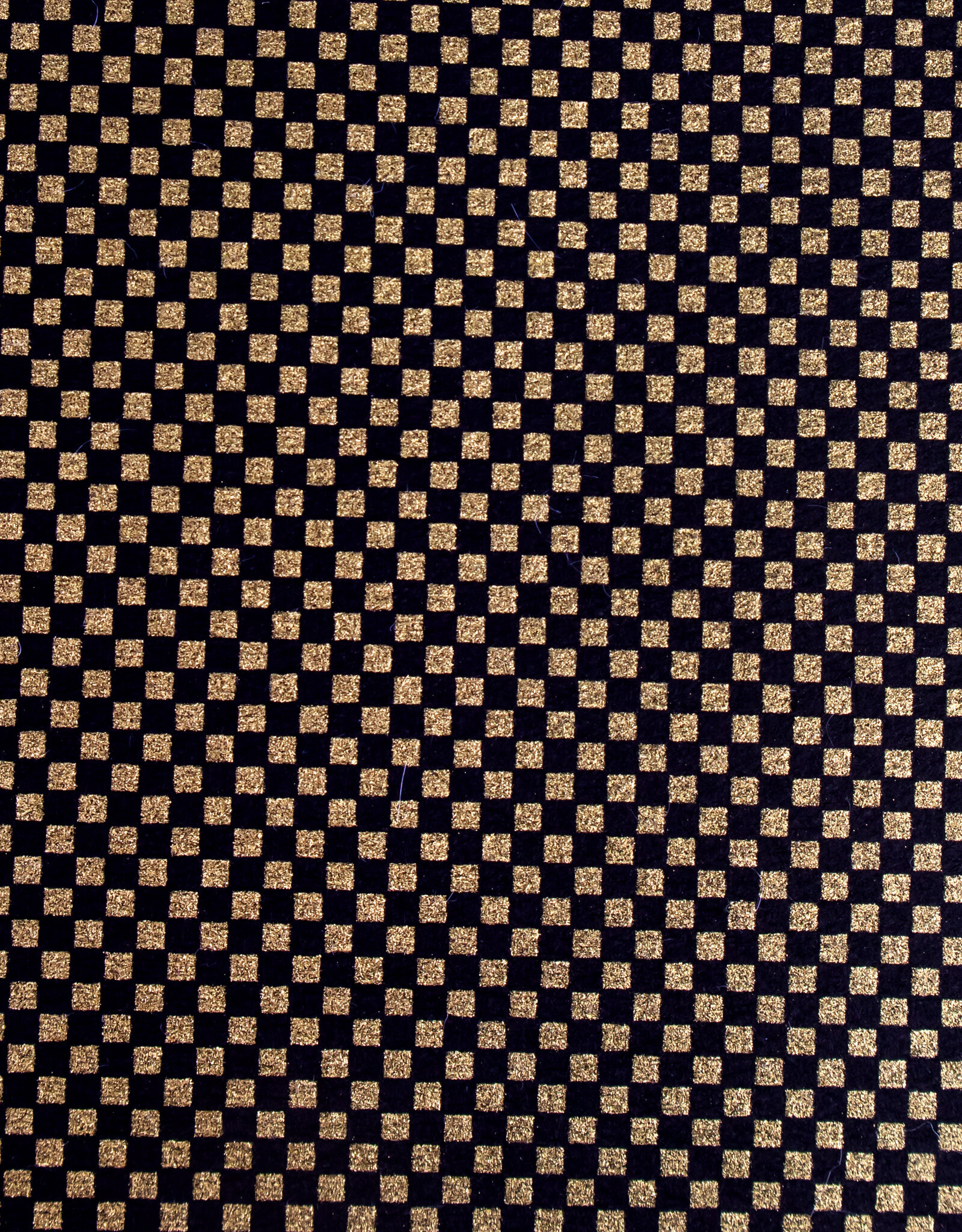 AITOH Aitoh Yuzenshi: Black and Gold Check, 21.5" x 31.5"