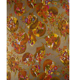 CLEARANCE Aitoh Yuzenshi: Fans on Gold, 19" x 25.25"