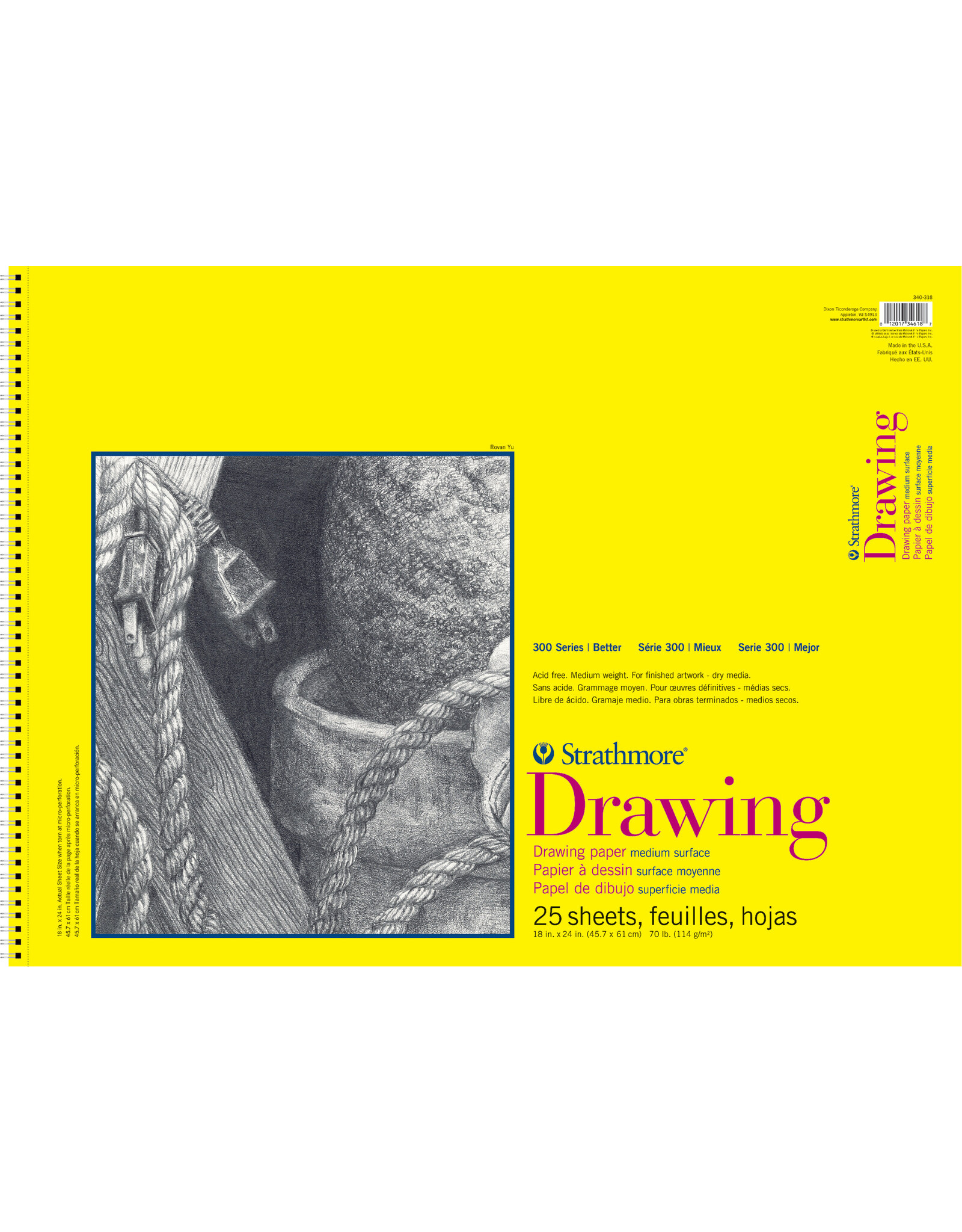 Strathmore Strathmore 300 Drawing Paper Pad 18x24 25 Sheets