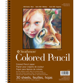 Strathmore Strathmore 400 Series Colored Pencil Pad, 30 Sheets, 9” x 12”