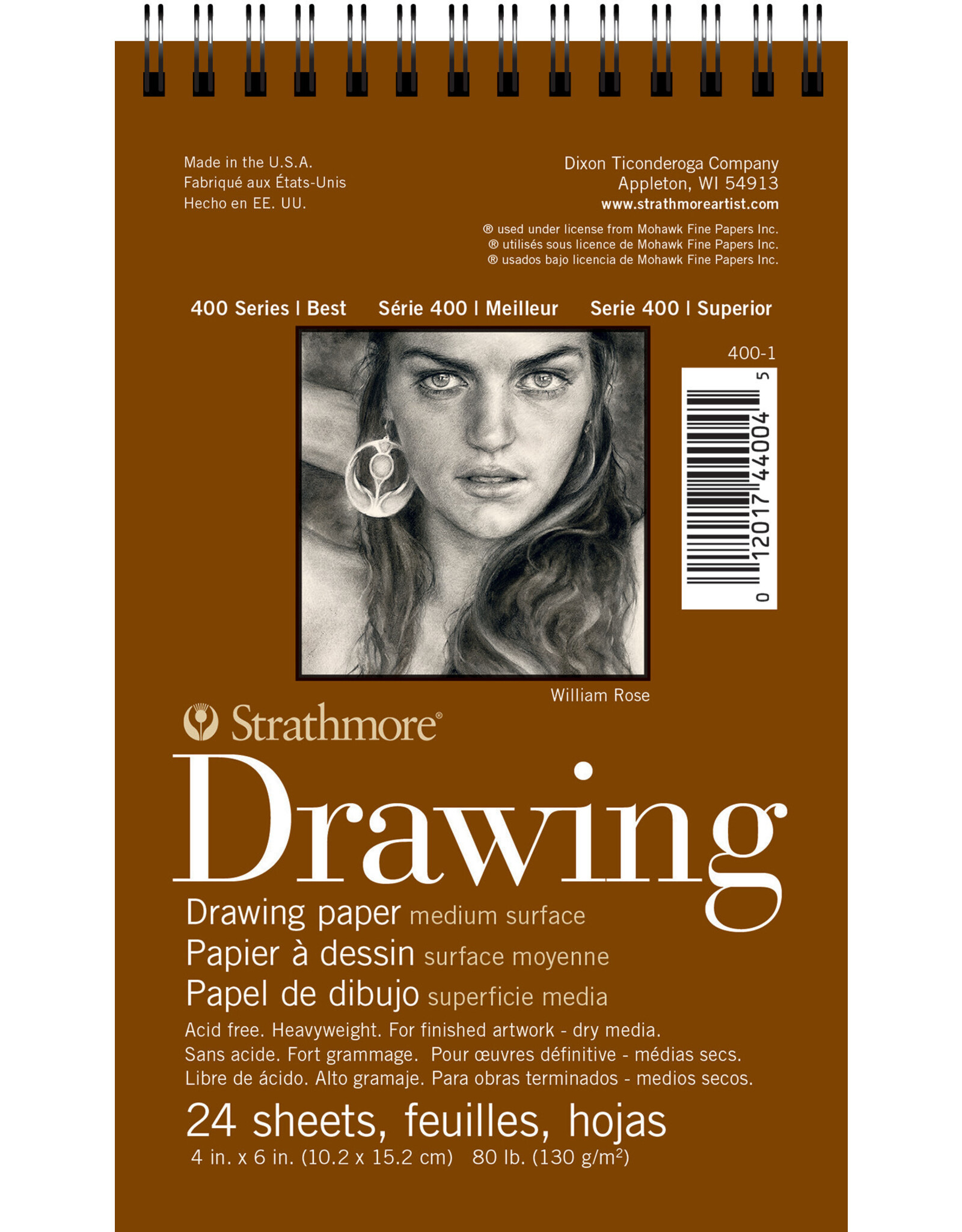Strathmore Strathmore 400 Series Drawing Pads, 24 Sheets, 4” x 6”