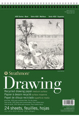 Strathmore Strathmore 400 Series Recycled Drawing Paper Pad, 24 Sheets, 9” x 12”