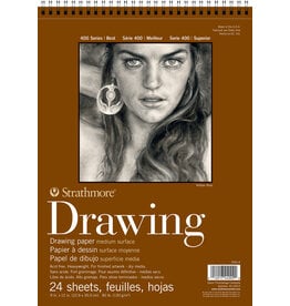 Strathmore Strathmore 400 Series Drawing Pads, 24 Sheets, 9” x 12”