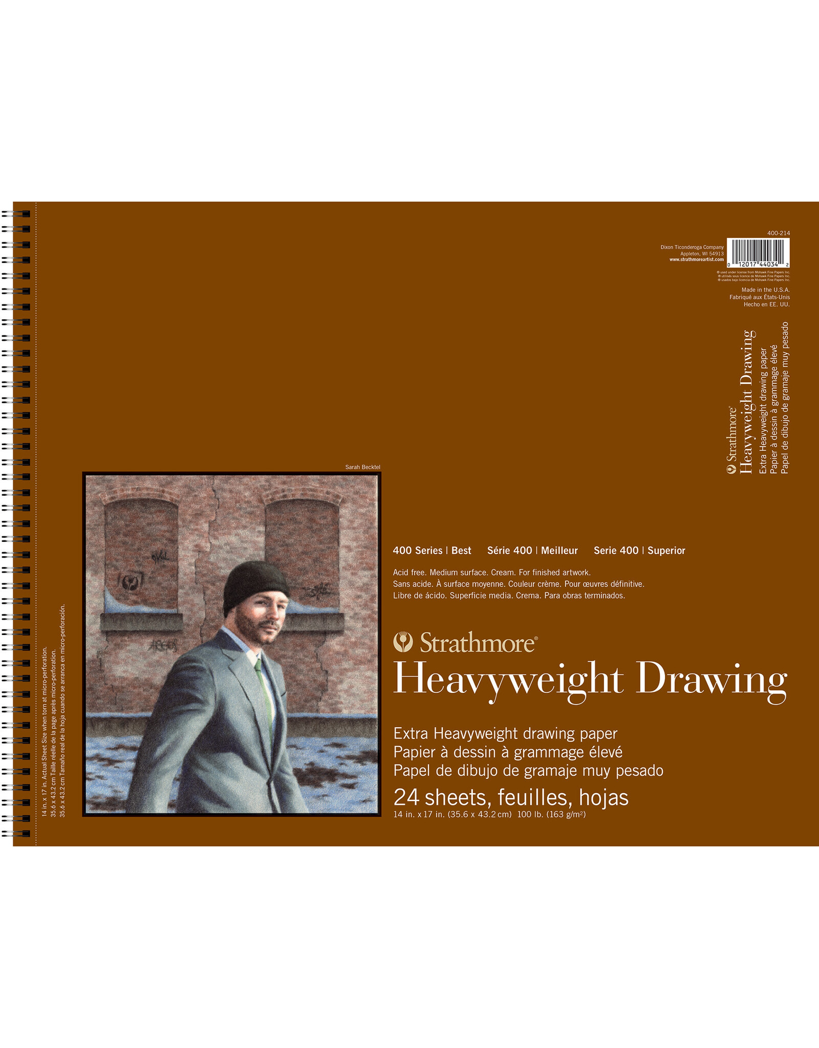 Strathmore Strathmore 400 Series Heavyweight Drawing Pads, 24 Sheets, 14” x 17”
