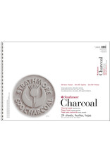 Strathmore Strathmore 500 Series Charcoal Pad, 24 Sheets, 18" x 24", Assorted Tints
