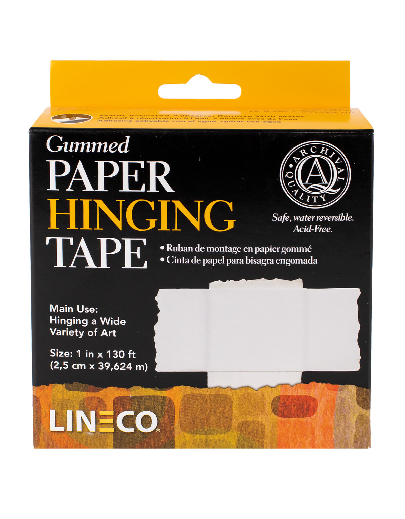 Lineco Lineco Paper Hinging Tape, Gummed, 1" x 130'