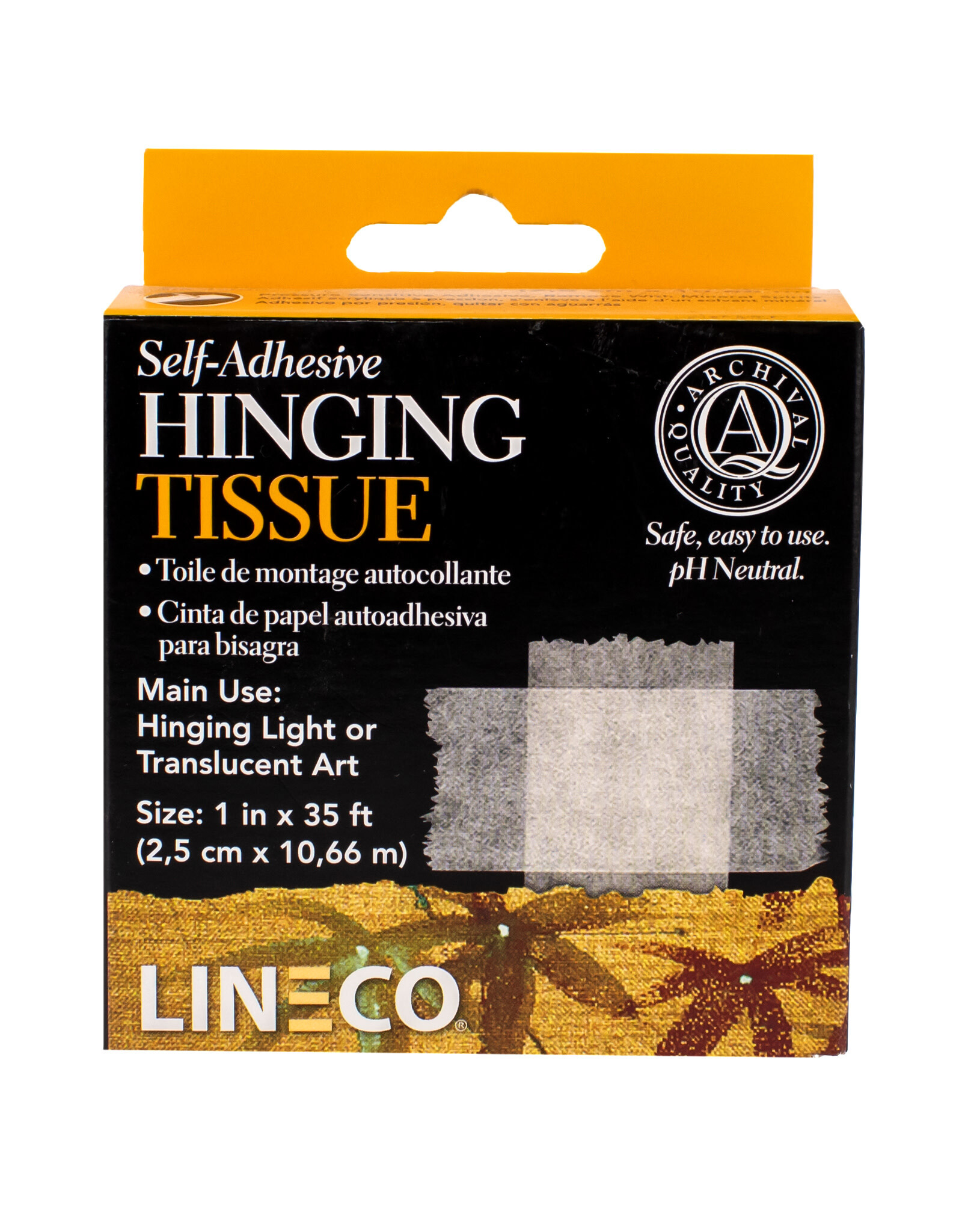 Lineco Lineco Mounting/Hinging Tissue, Self-Adhesive, 1" x 35'
