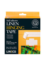 Lineco Lineco Linen Hinging Cloth Tape, Self-Adhesive, 1¼” x 150'