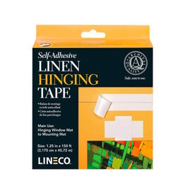 Lineco Lineco Linen Hinging Cloth Tape, Self-Adhesive, 1¼” x 150'