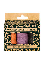 Lineco Lineco Waxed Linen Thread, 20yd, 3 Color pk