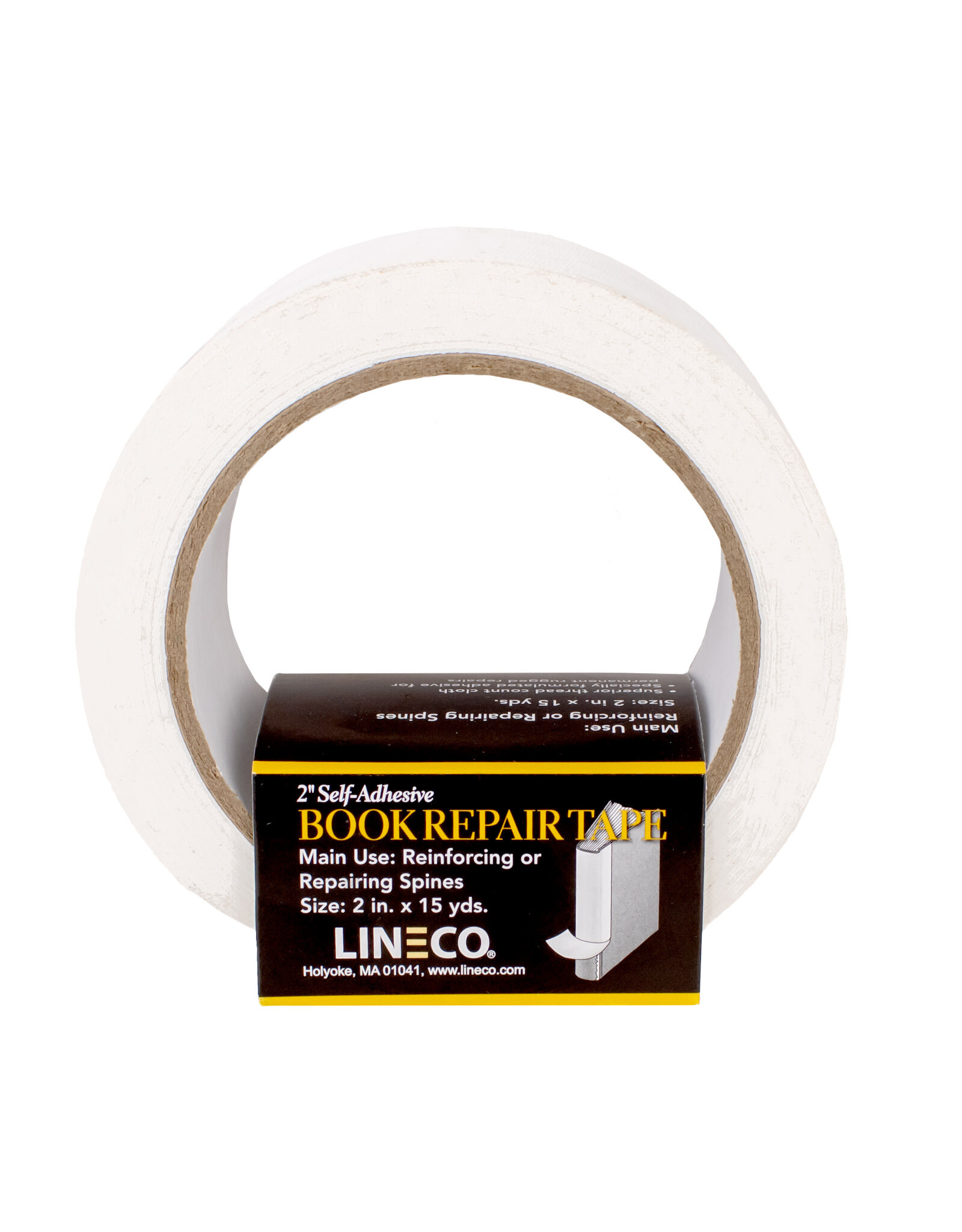 Lineco Lineco Book Cloth Repair Tape, White, 2" x 15yd