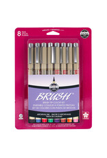 Sakura Sakura Pigma Brush Pens, Set of 8, Assorted Colors