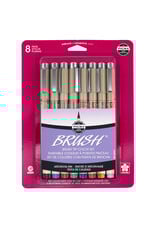 Sakura Sakura Pigma Brush Pens, Set of 8, Assorted Colors