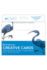 Strathmore Strathmore Creative Announcement Cards, Palm Beach White, Set of 10