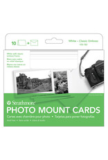 Strathmore Strathmore Photo Mount Cards, Classic Embossed, Set of 10