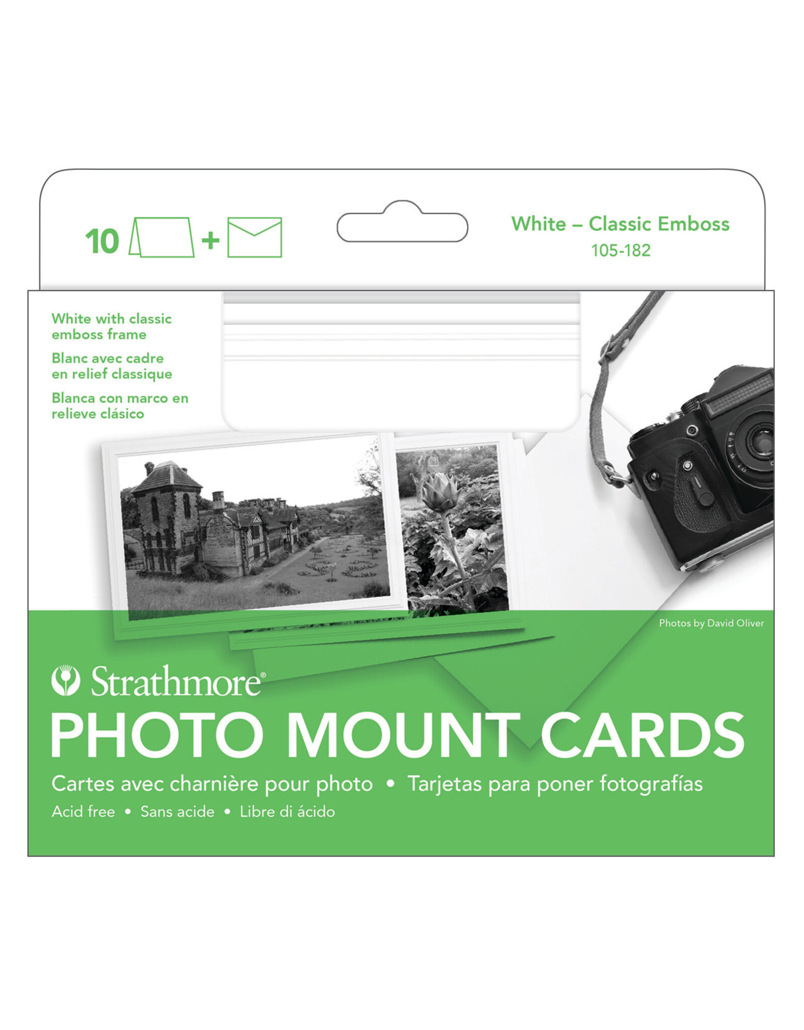 Strathmore Strathmore Photo Mount Cards, Classic Embossed, Set of 10