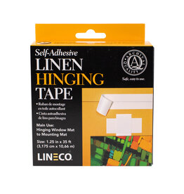 Lineco Lineco Linen Hinging Cloth Tape with Liner, Self-Adhesive, 1¼” x 35'