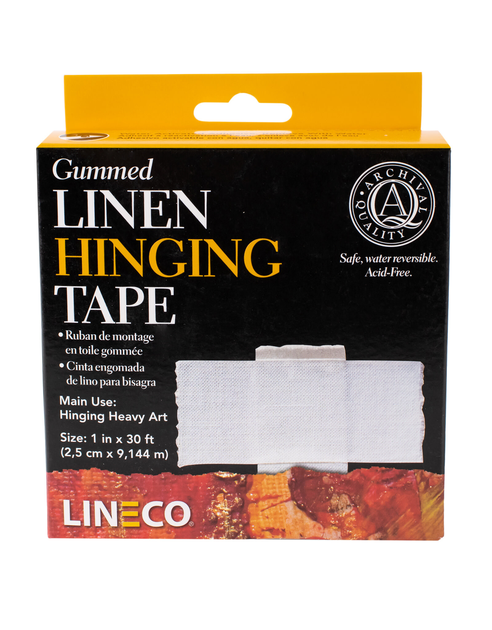 Lineco Lineco Linen Hinging Tape, Gummed, 1" x 30'