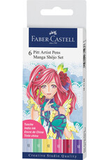 FABER-CASTELL Faber-Castell 6 ct Pitt Artist Pen Shojo