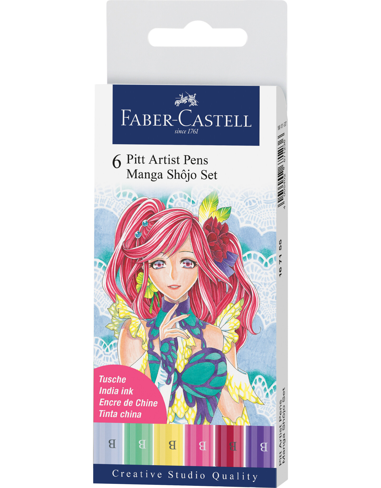 FABER-CASTELL Faber-Castell 6 ct Pitt Artist Pen Shojo