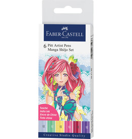 FABER-CASTELL Faber-Castell 6 ct Pitt Artist Pen Shojo