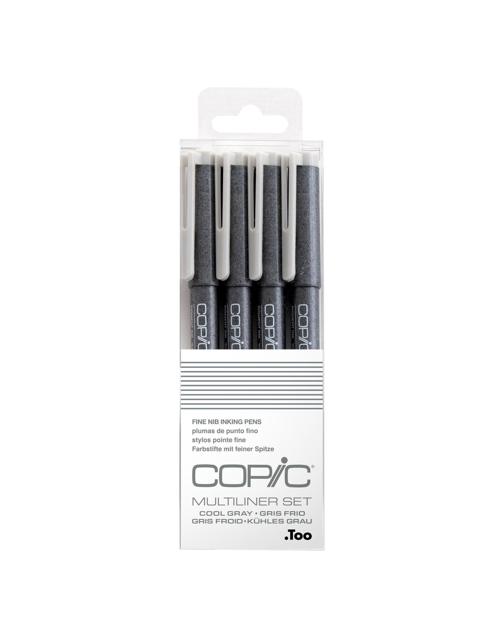 COPIC COPIC Multiliner Set of 4 Fine Grey Pens