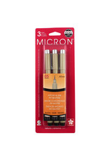 Sakura Sakura Pigma Micron 05, Fine Set of 3, Black